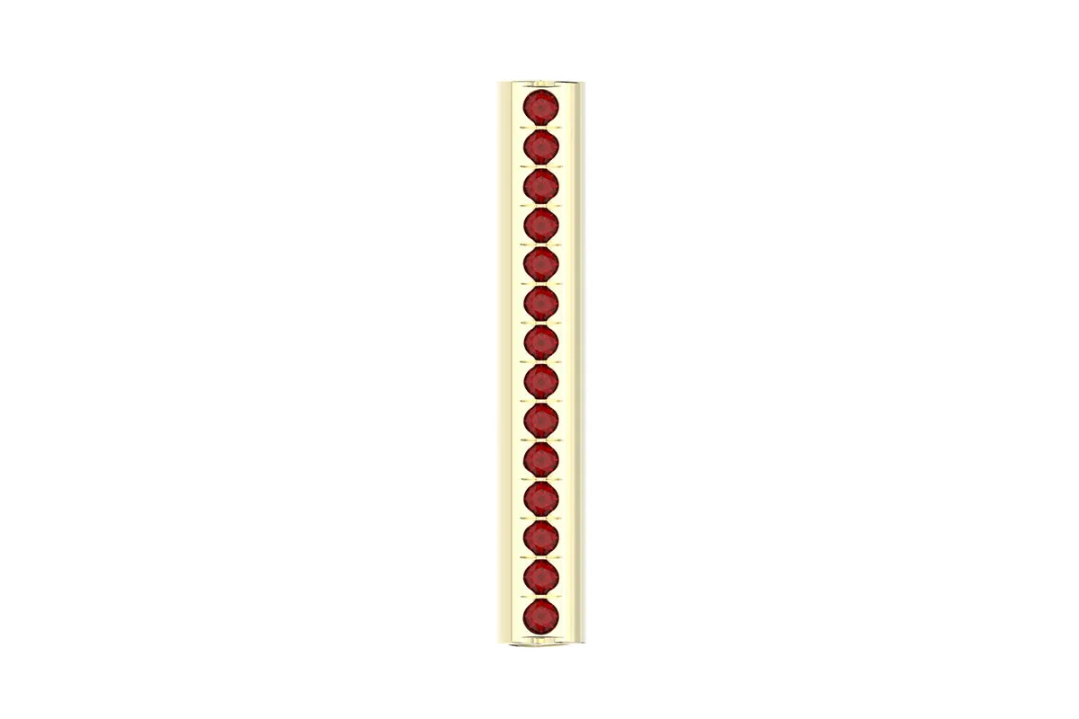 HEART - 14k Birthstone Pavé - Pendant