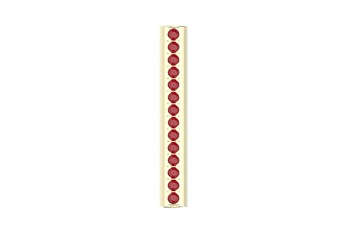 HEART - 14k Birthstone Pavé - Pendant