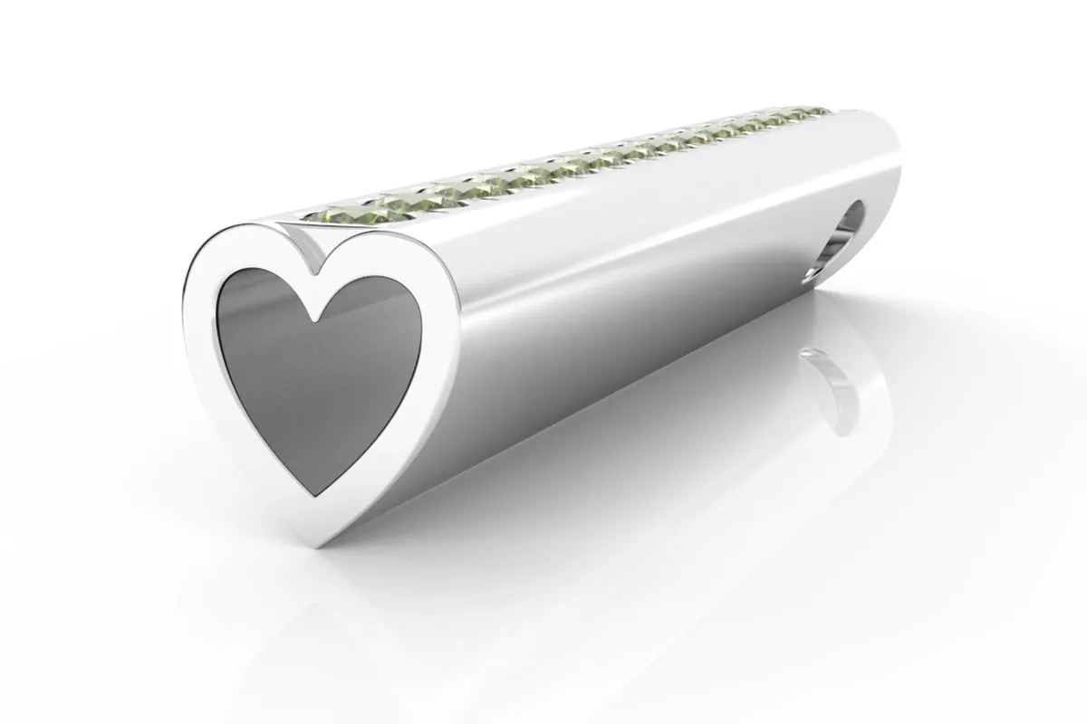 HEART - 14k Birthstone Pavé - Pendant