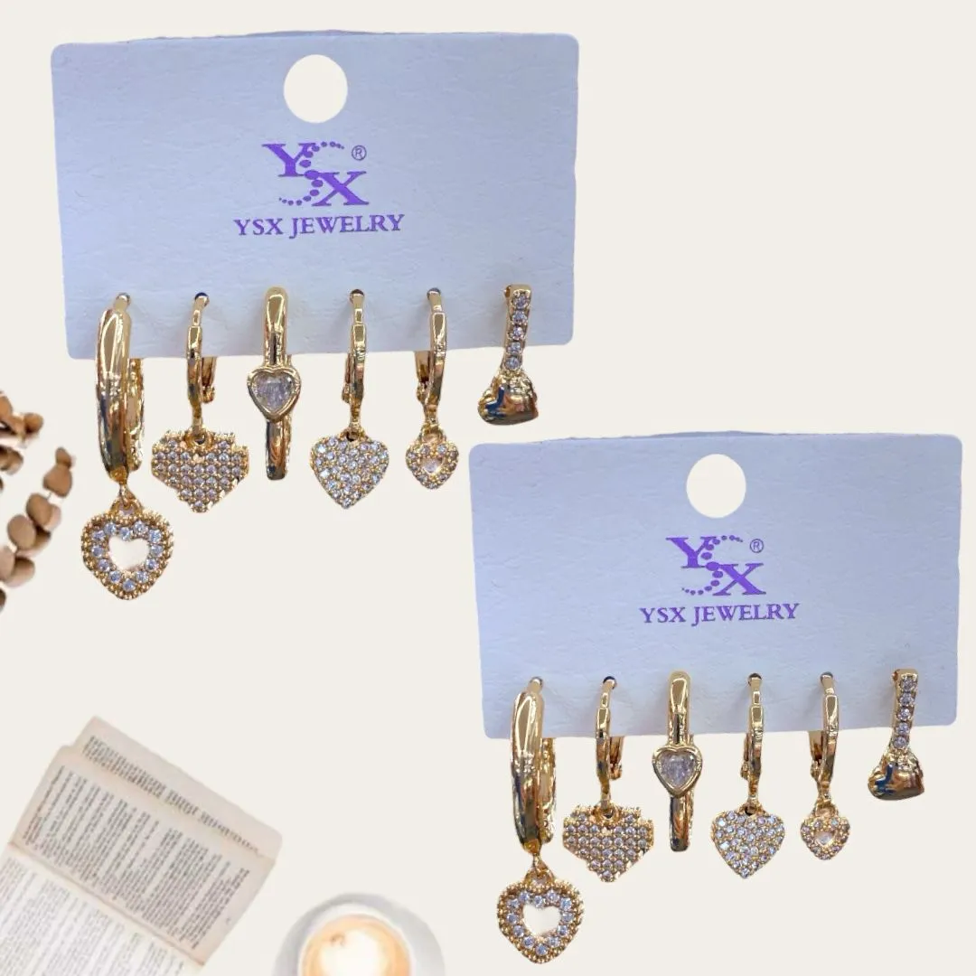 Hoop Earrings Set 4