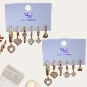 Hoop Earrings Set 4