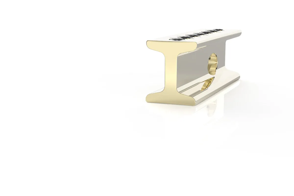I-BEAM - 14k Diamond Pavé - Pendant