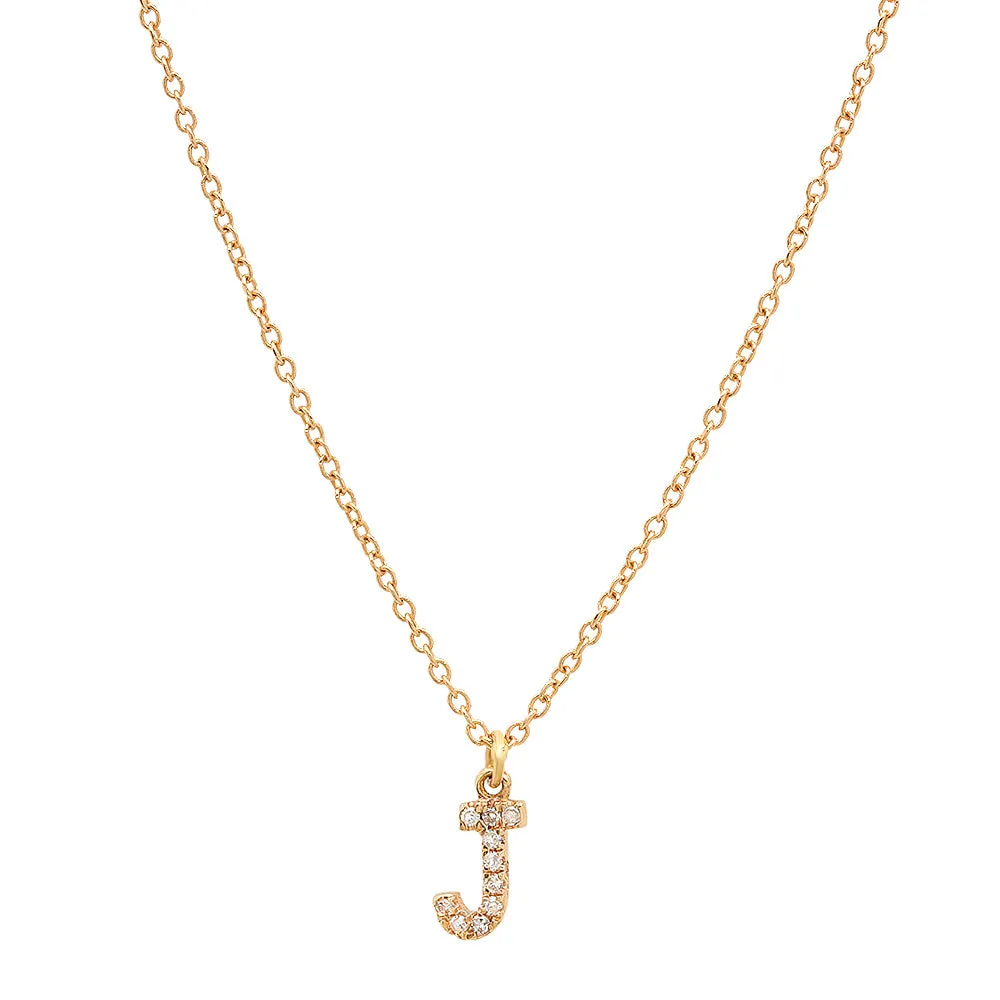 INITIAL LETTER NECKLACE, GOLD