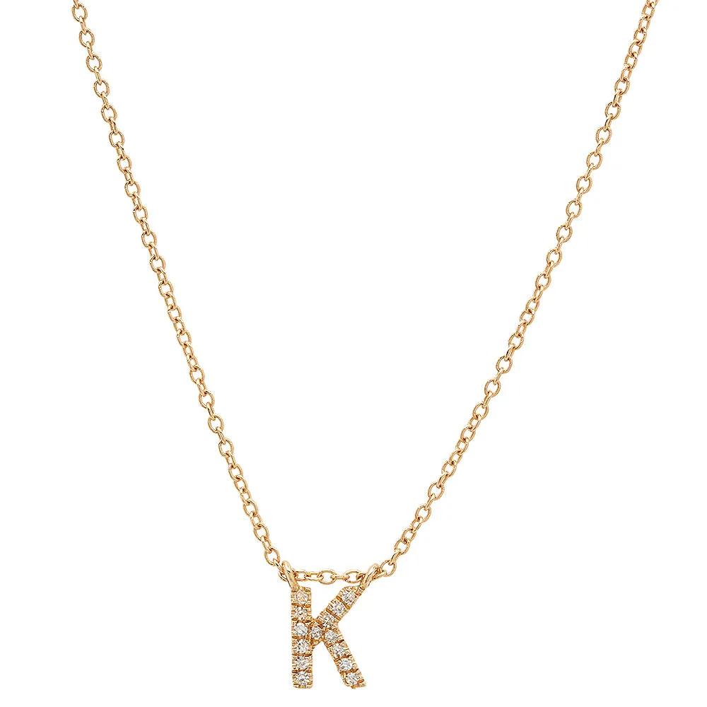 INITIAL LETTER NECKLACE, GOLD