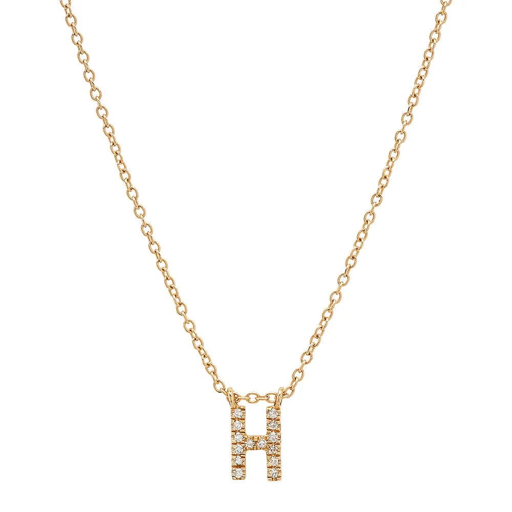 INITIAL LETTER NECKLACE, GOLD