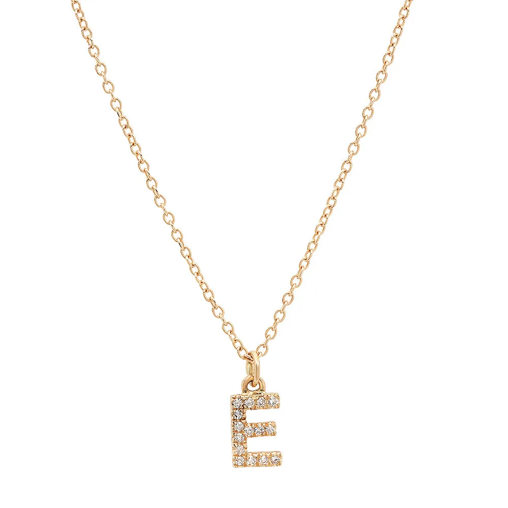 INITIAL LETTER NECKLACE, GOLD