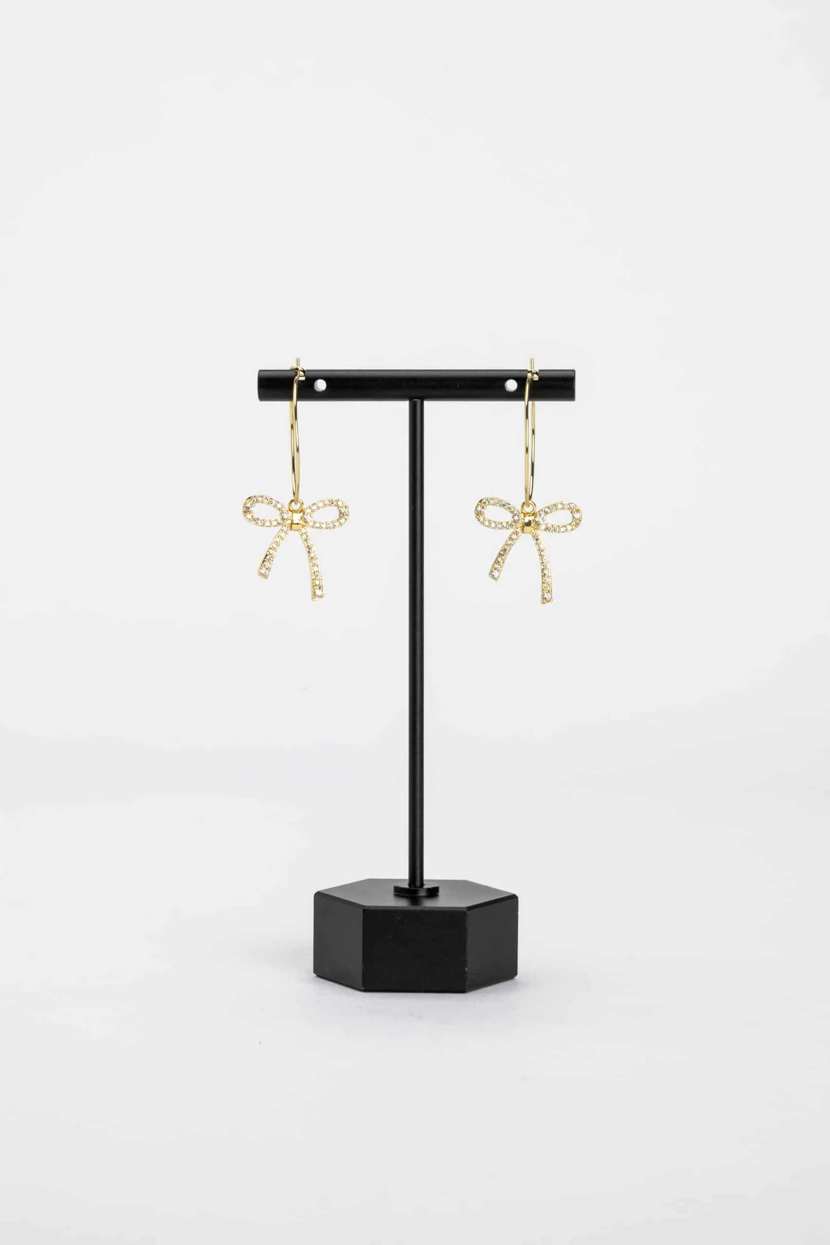 Isabella Bow Hoop Earrings
