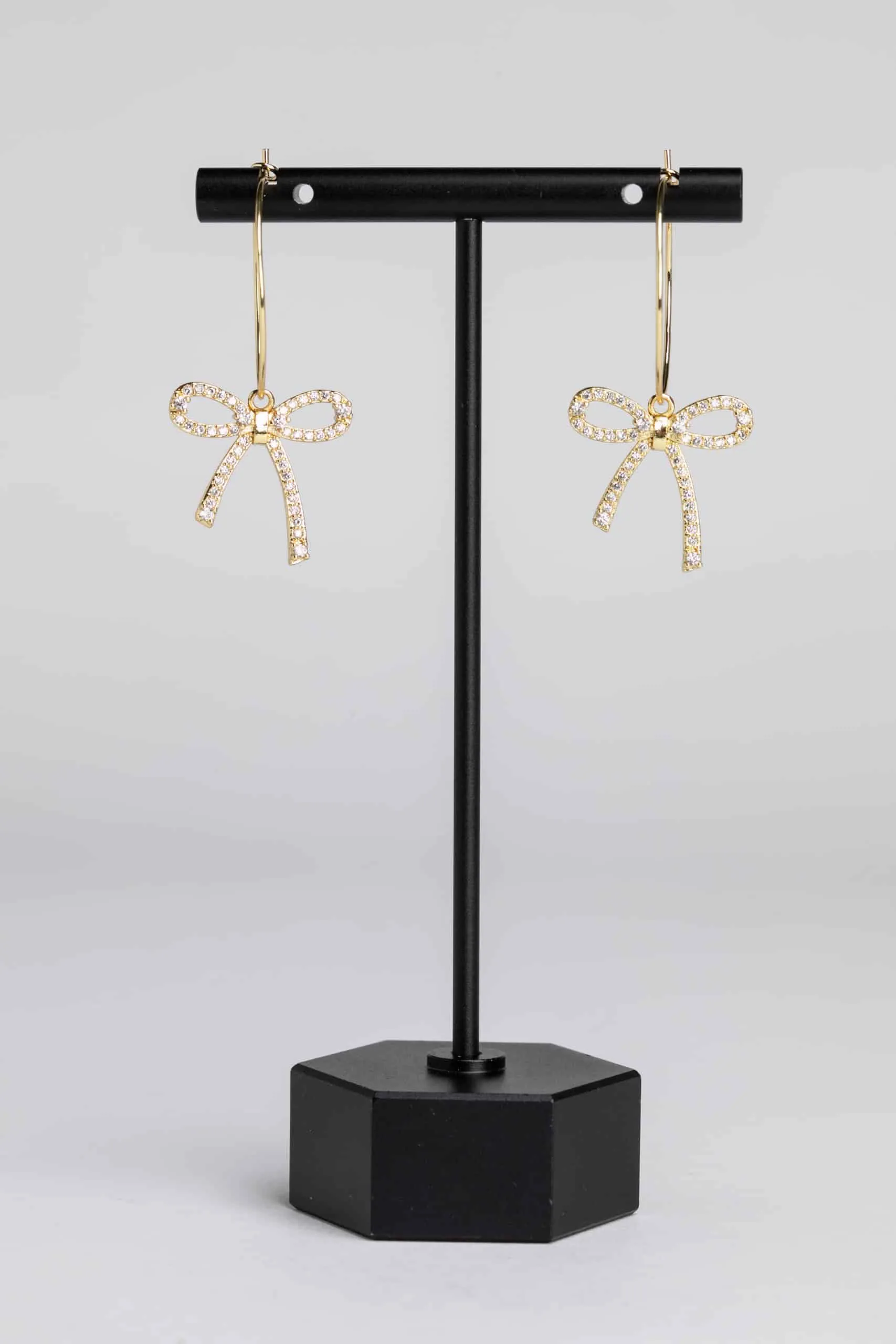 Isabella Bow Hoop Earrings
