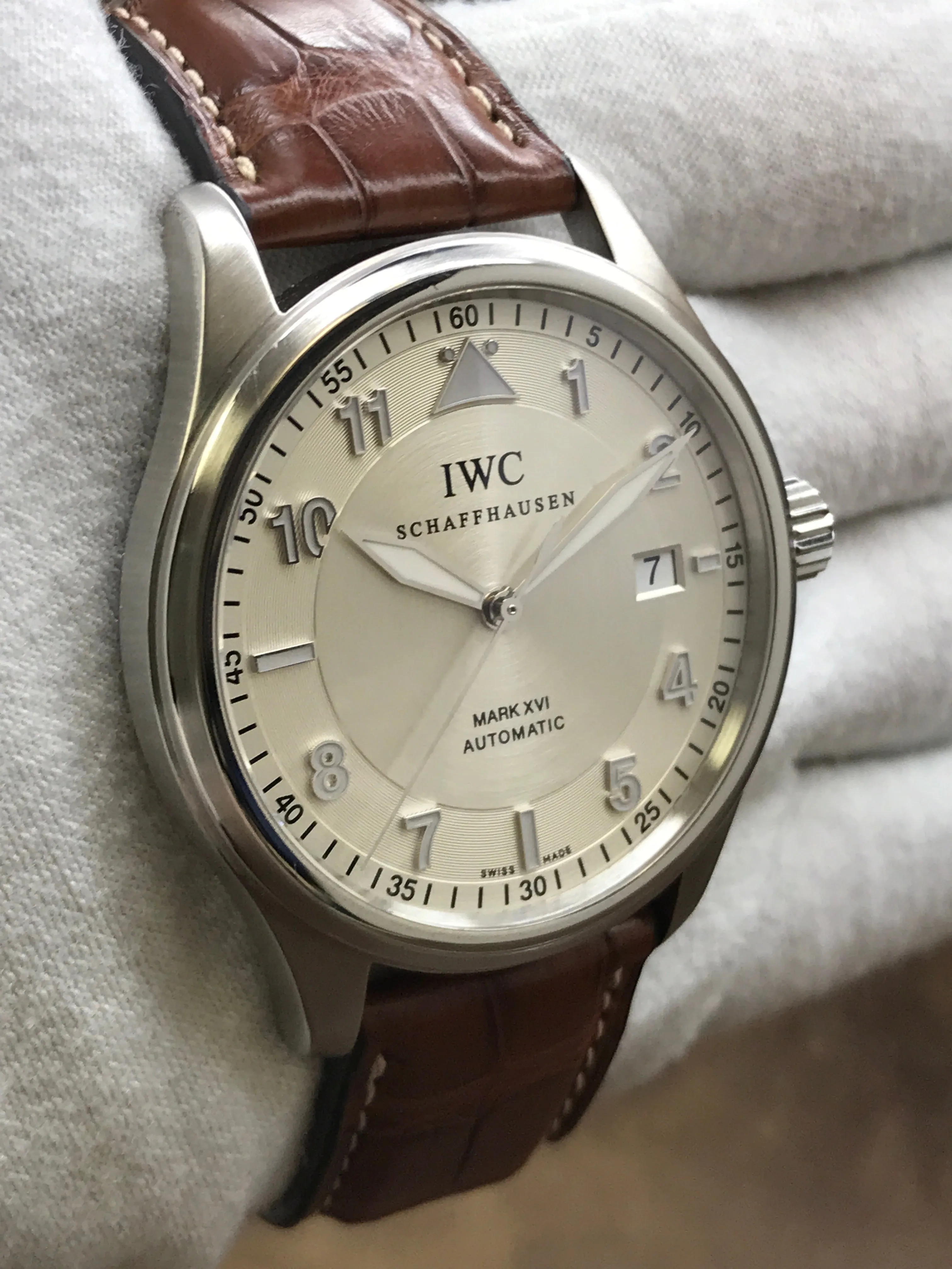 IWC Mark XVI Spitfire Pilot IW325502 Silver Dial Automatic Men's Watch