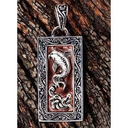 Japanese Koi Silver Pendants