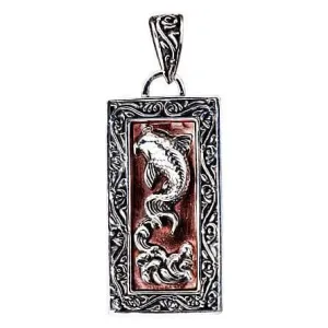Japanese Koi Silver Pendants