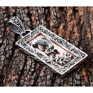 Japanese Koi Silver Pendants