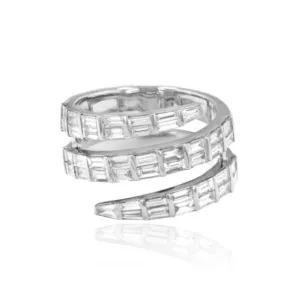 Jumbo Baguette Wrap Ring