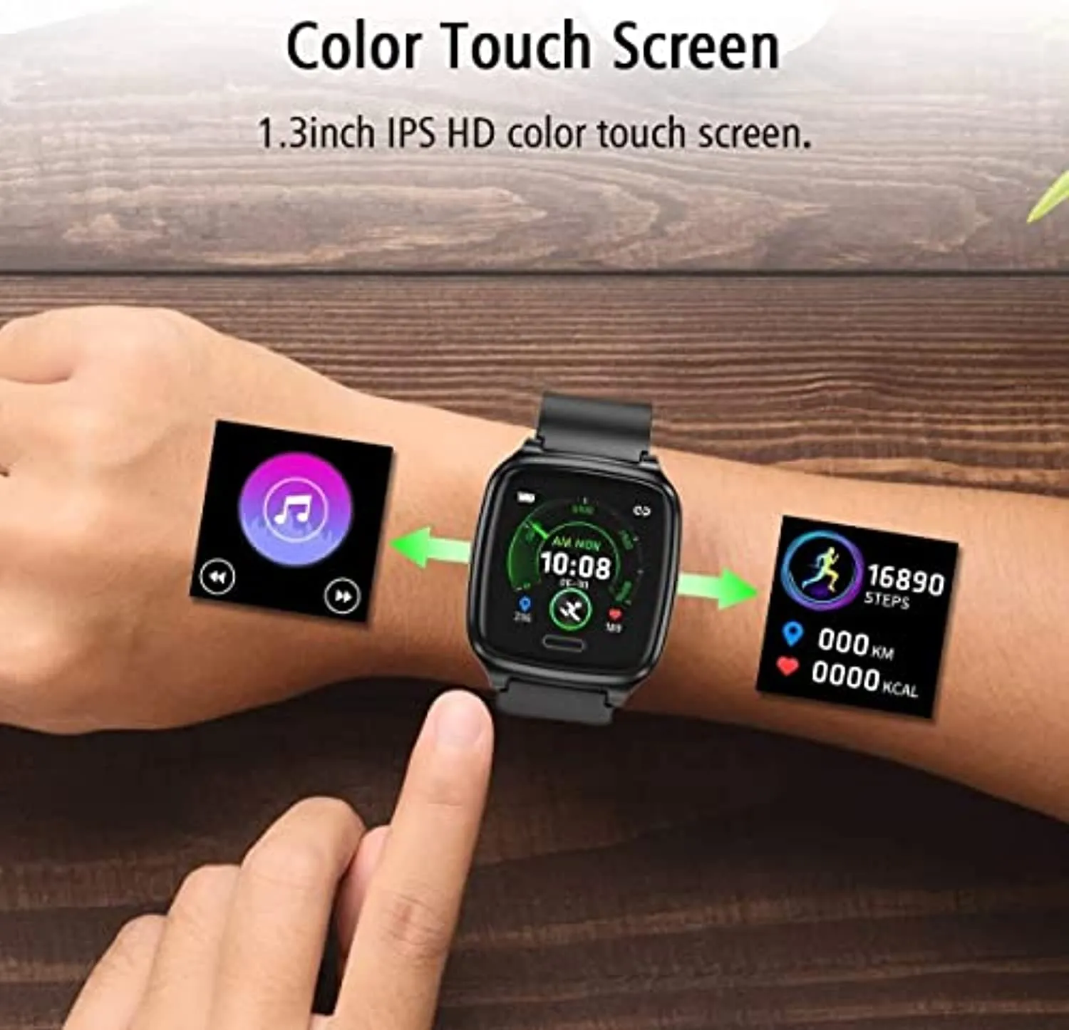 L8star Fitness Tracker Heart Rate Activity Tracker with 1.3 inch IPS Color Screen Long Battery Life Smart Watch with Sleep Monitor Step Counter Calorie Counter for Women Men