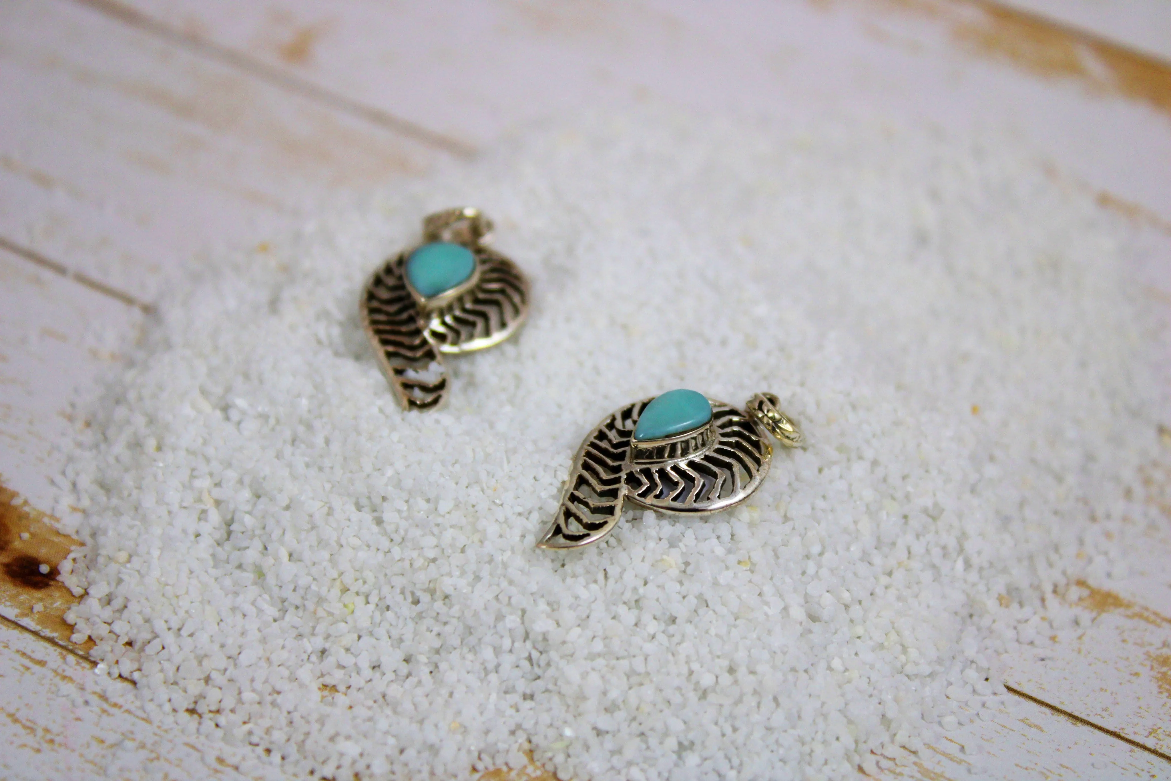 Larimar Pendant (.925 Sterling Silver)