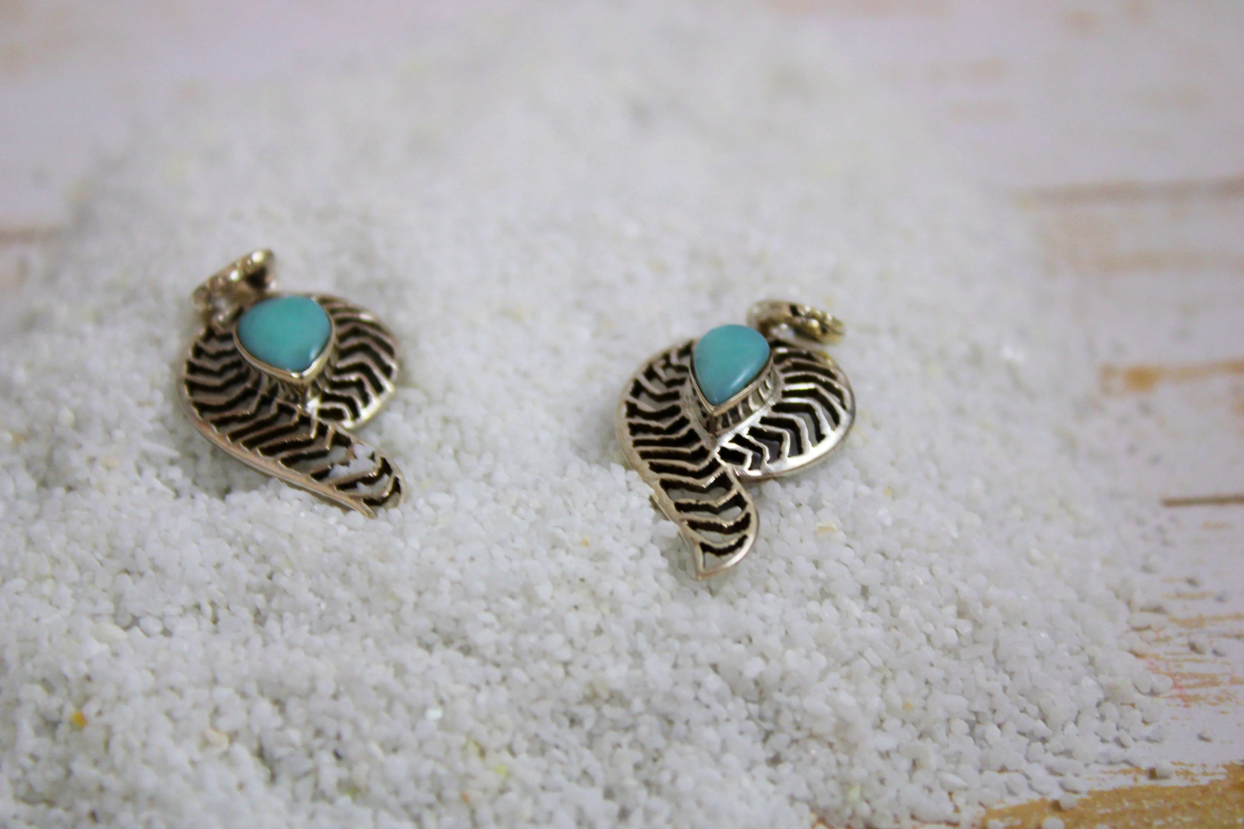 Larimar Pendant (.925 Sterling Silver)