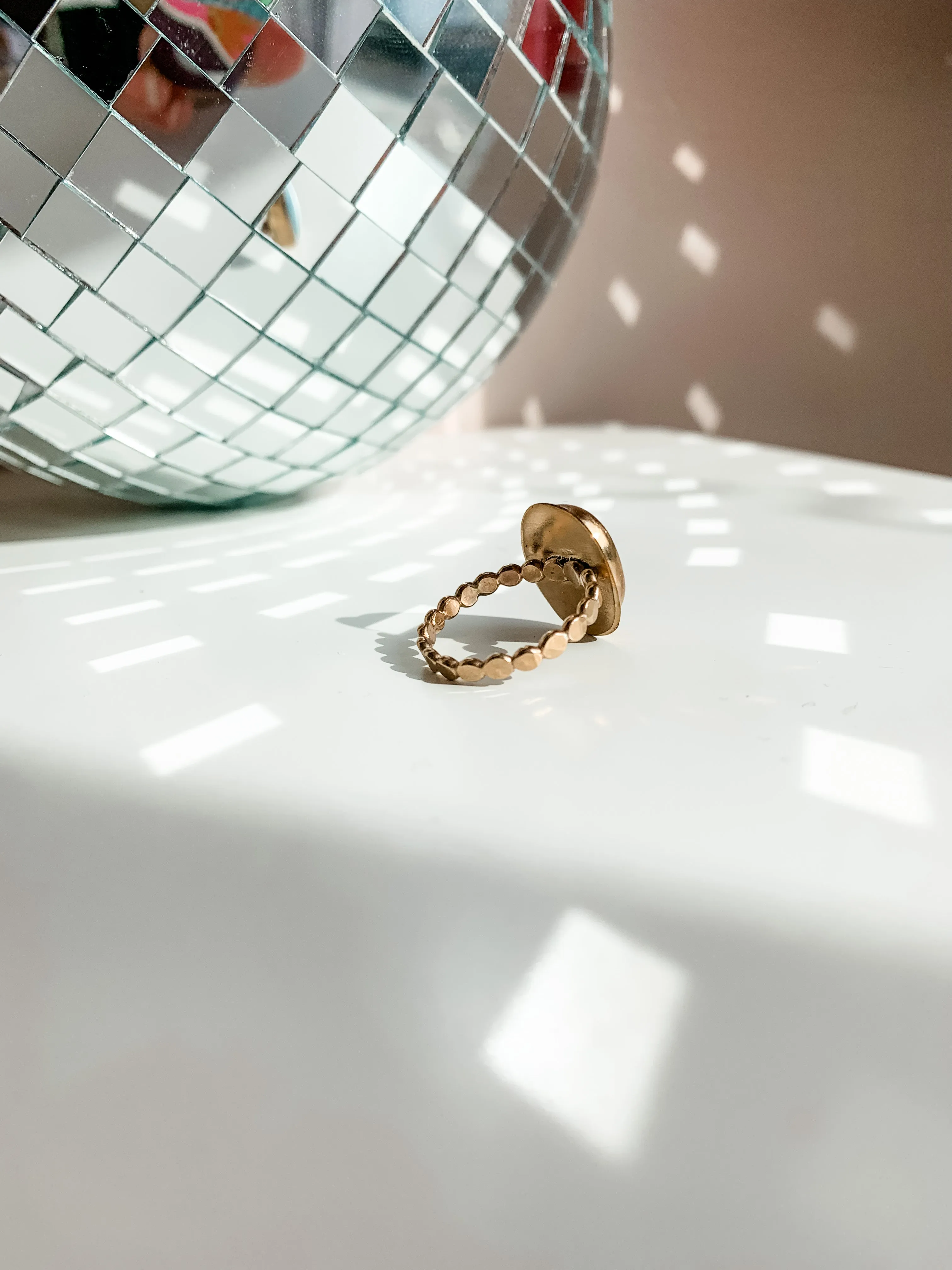 Larimer Halo Statement Ring - Size 6