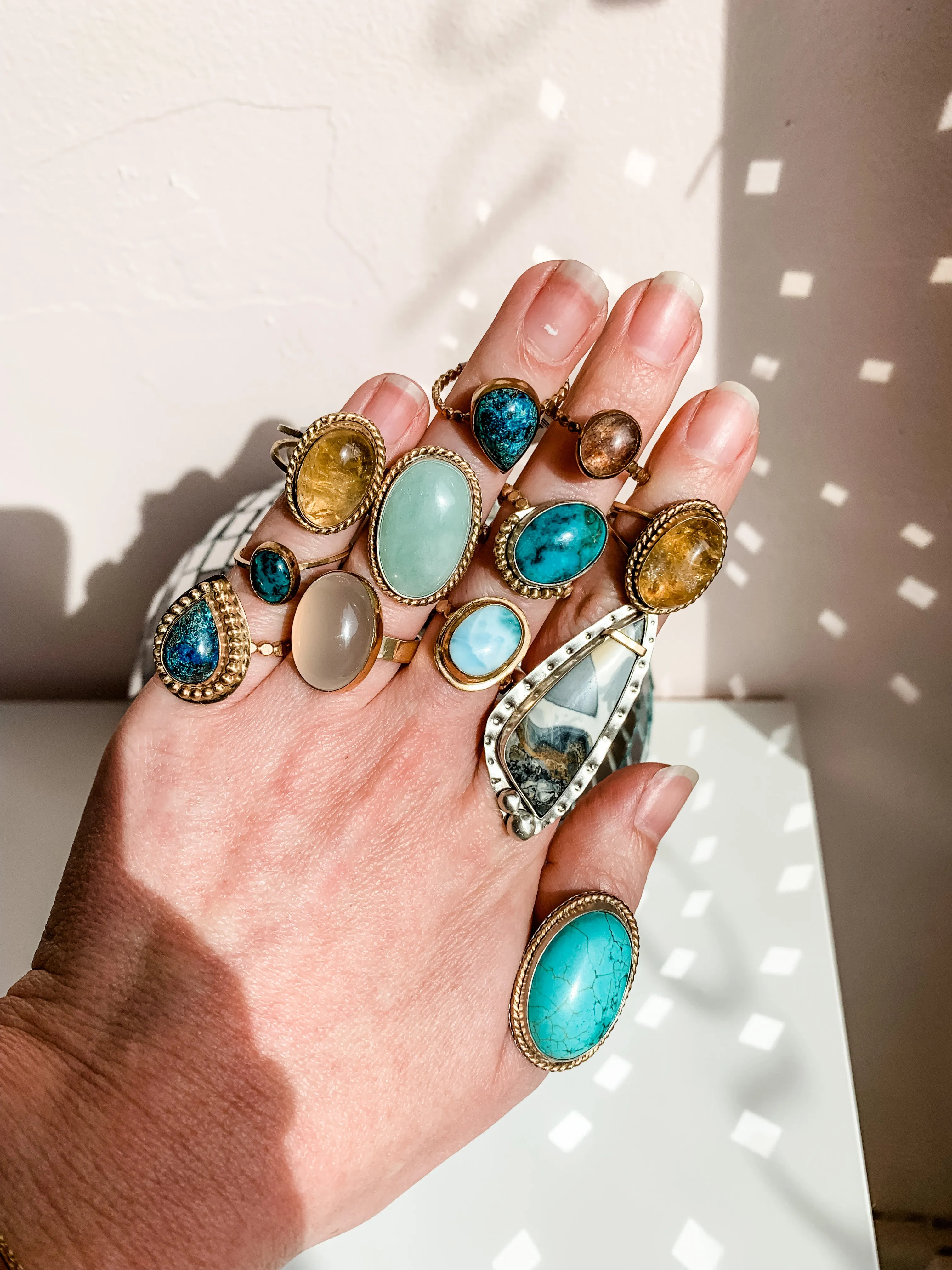 Larimer Halo Statement Ring - Size 6