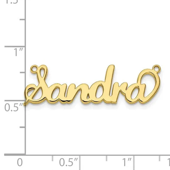 Laser Polished Nameplate with Chain