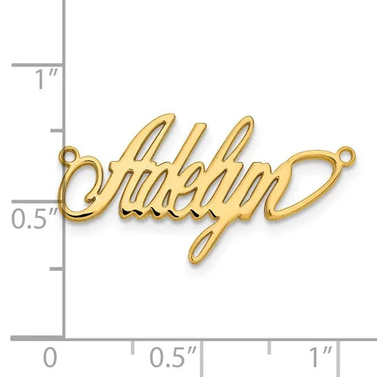 Laser Polished Nameplate with Chain