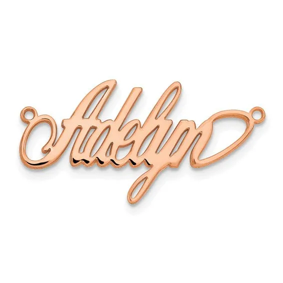 Laser Polished Nameplate with Chain