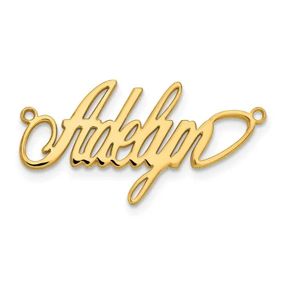 Laser Polished Nameplate with Chain