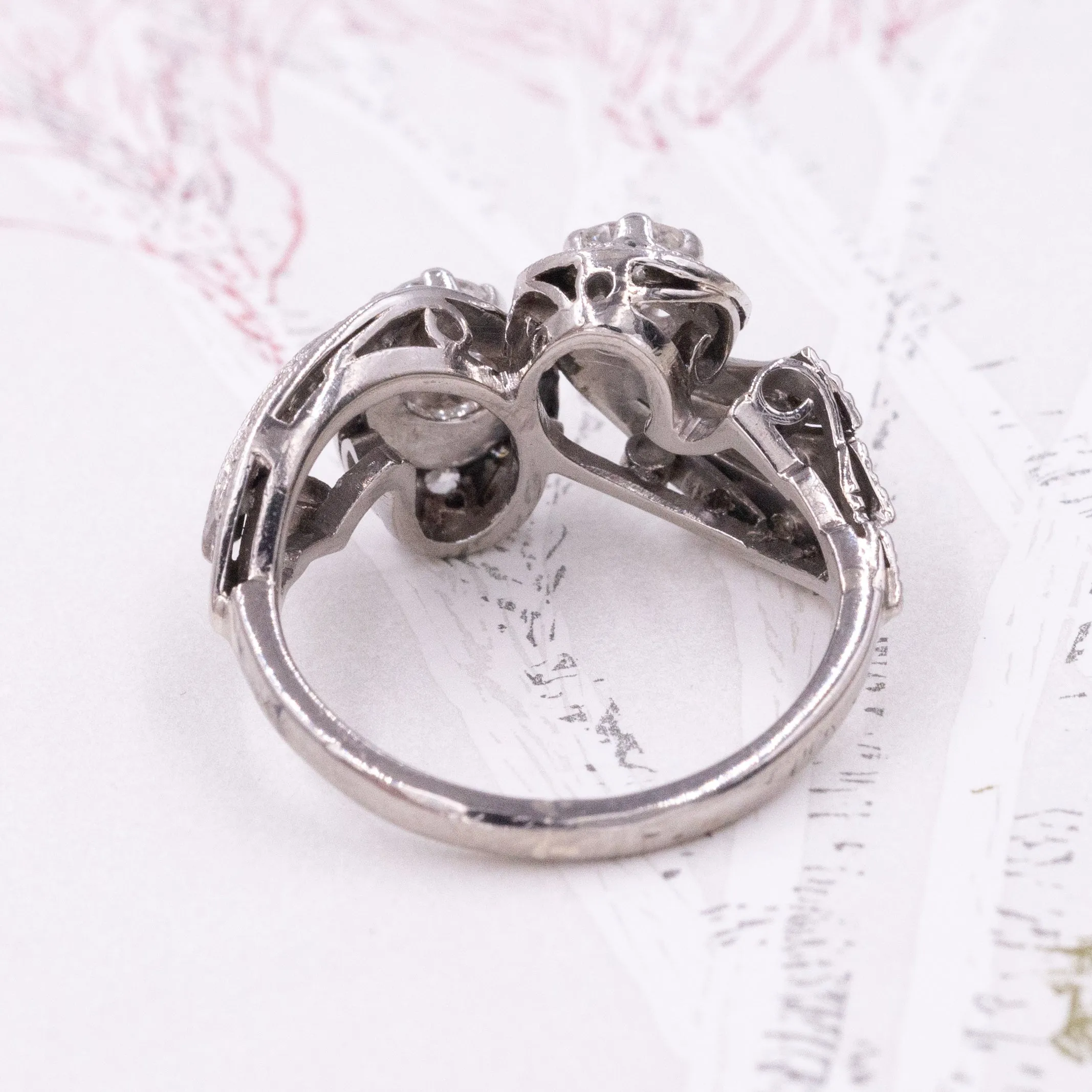 Late 1920s Toi Et Moi-Inspired Diamond Ring