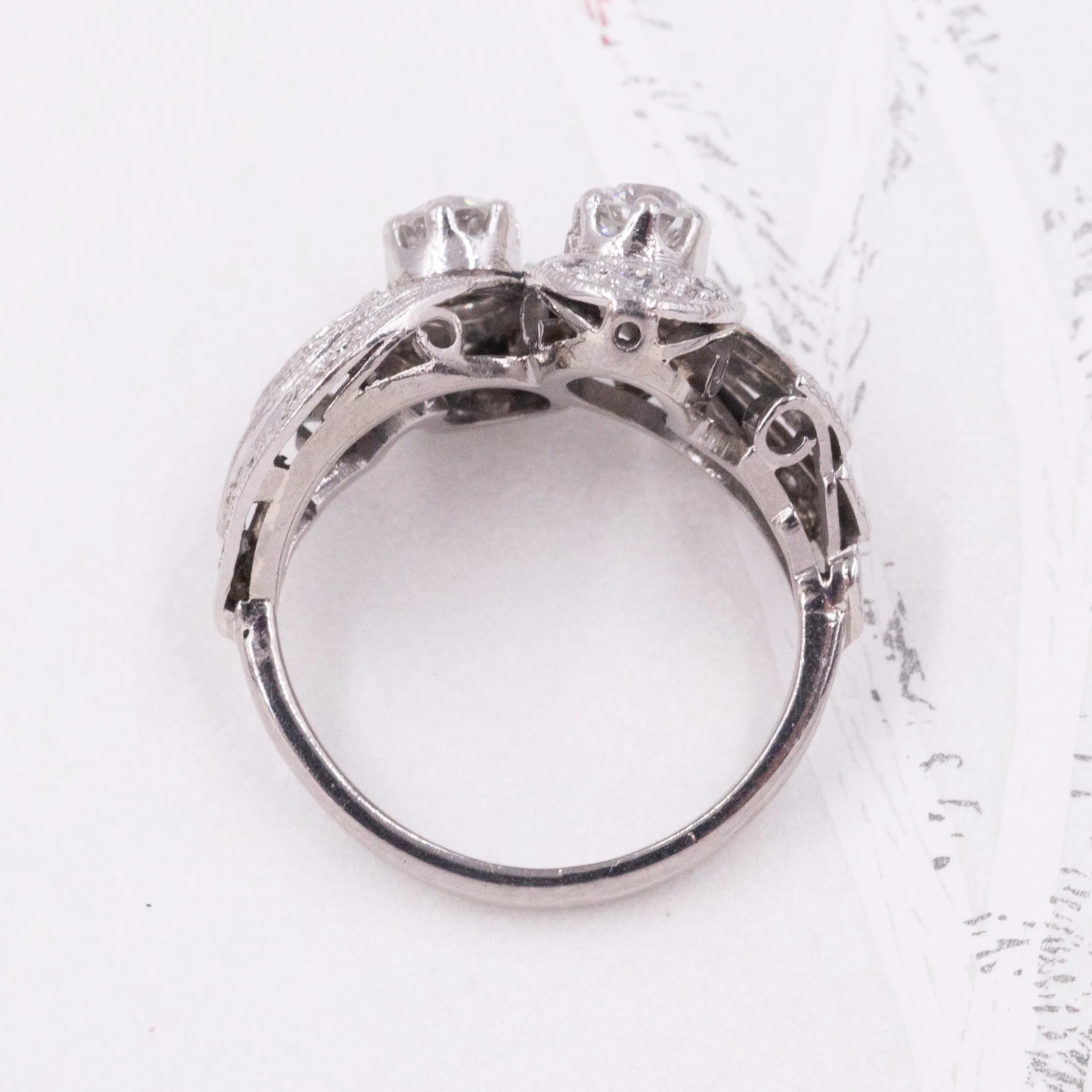 Late 1920s Toi Et Moi-Inspired Diamond Ring