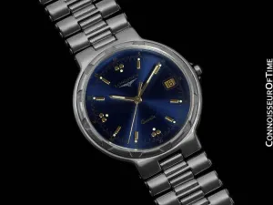 Longines Conquest Mens Midsize Bracelet Dress Watch, Quartz, Date, Waterproof - Stainless Steel