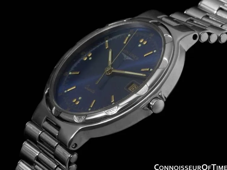 Longines Conquest Mens Midsize Bracelet Dress Watch, Quartz, Date, Waterproof - Stainless Steel