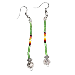 LZ Beaded Dangle Earrings