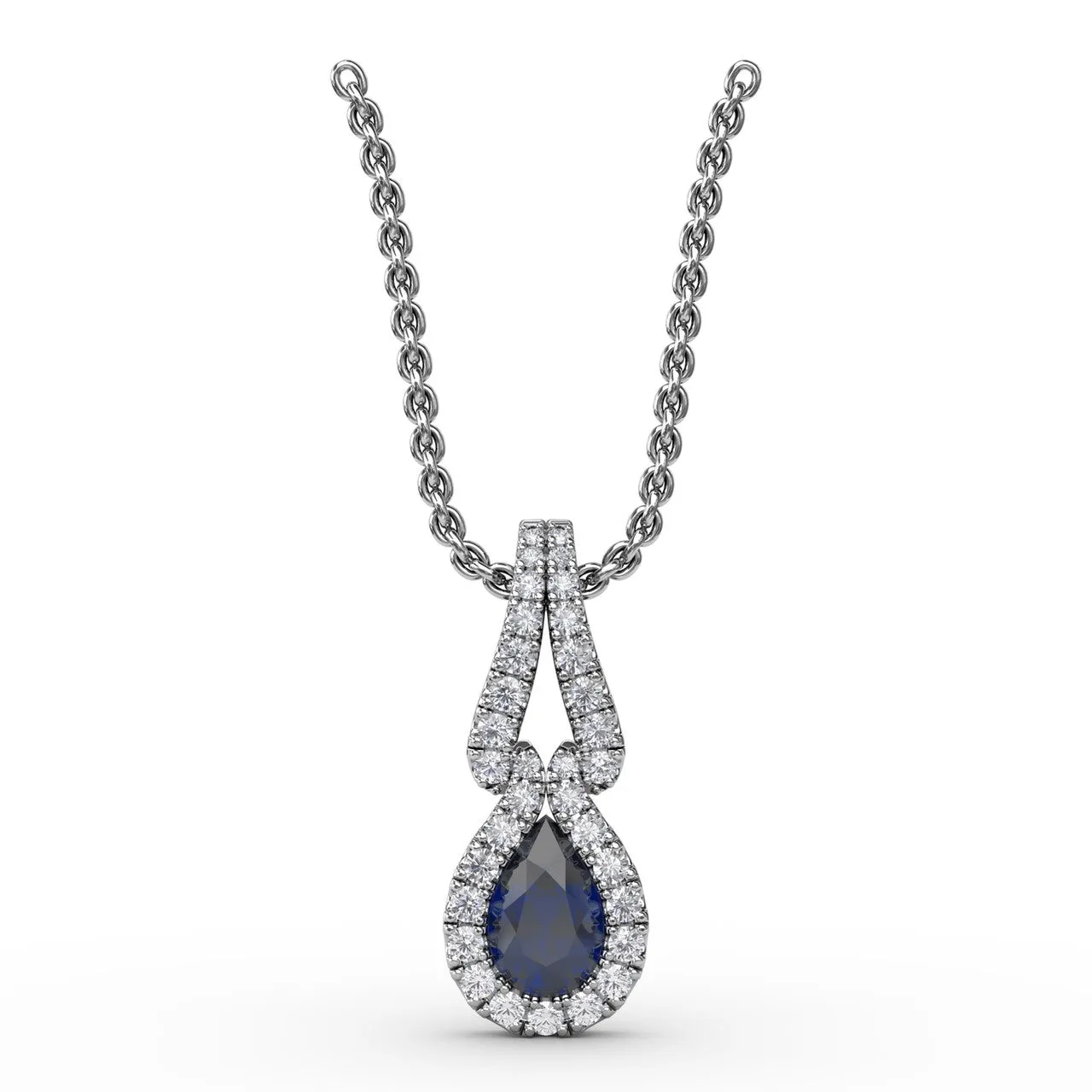 Make A Statement Sapphire and Diamond Pendant