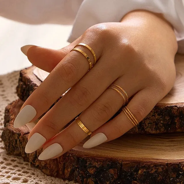 Mama Stack Star Moon Rings