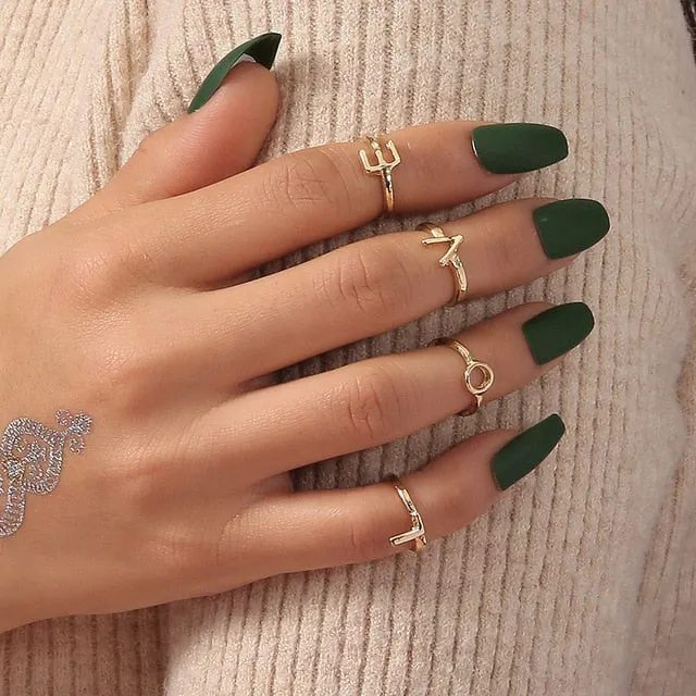 Mama Stack Star Moon Rings