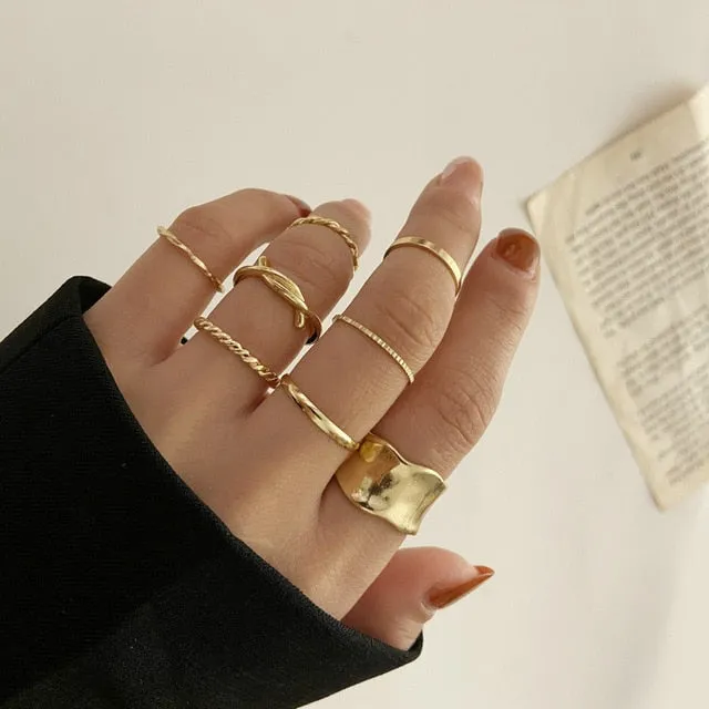 Mama Stack Star Moon Rings