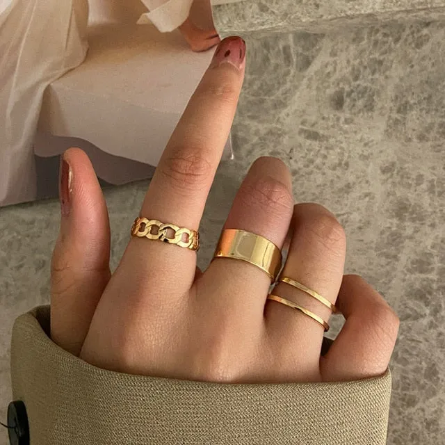 Mama Stack Star Moon Rings