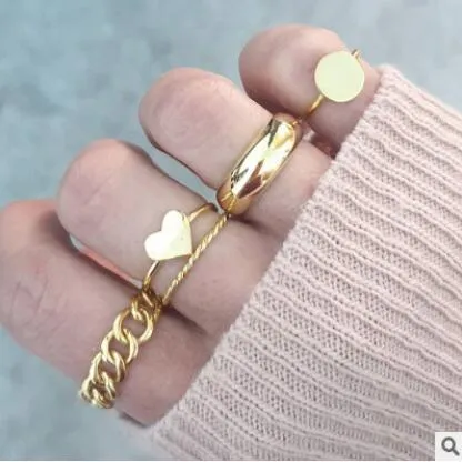 Mama Stack Star Moon Rings