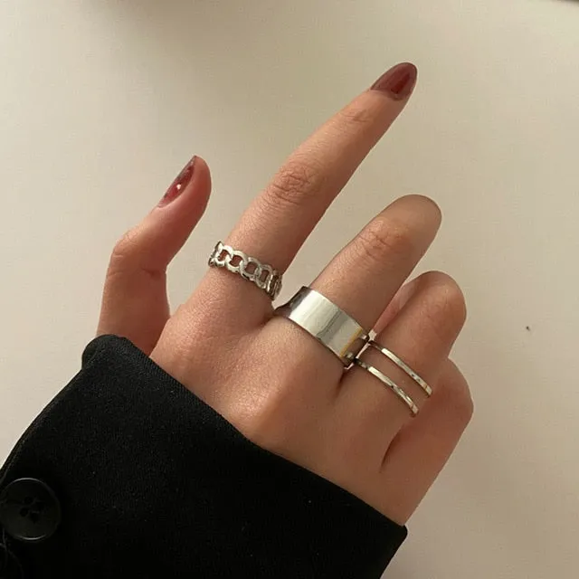 Mama Stack Star Moon Rings