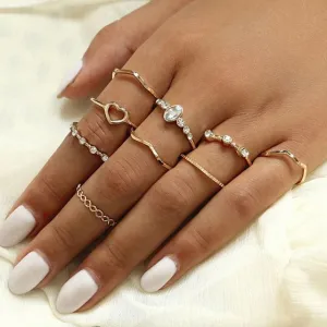 Mama Stack Star Moon Rings