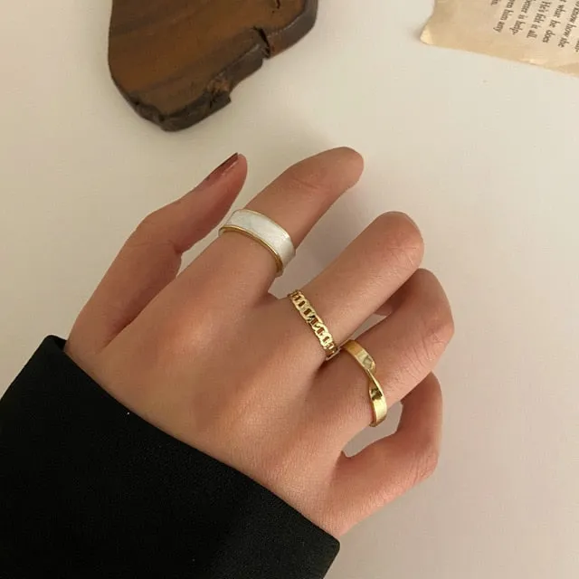 Mama Stack Star Moon Rings