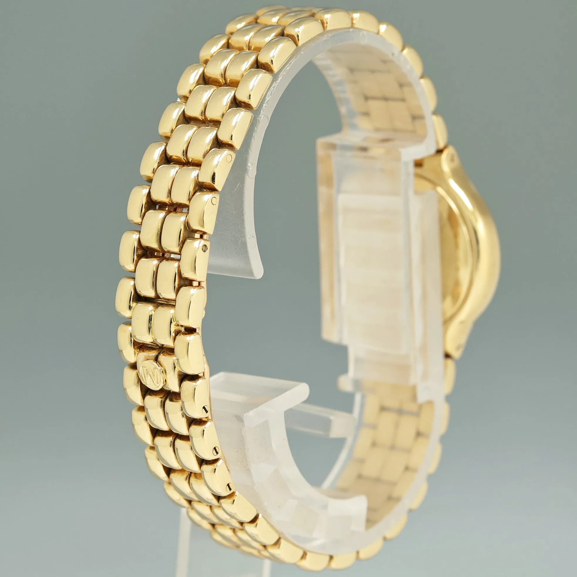 Movado 14k Solid Yellow Gold Diamond and Mother of Pearl Watch