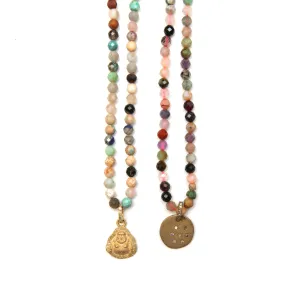 Multigem Diamond Beaded Necklaces