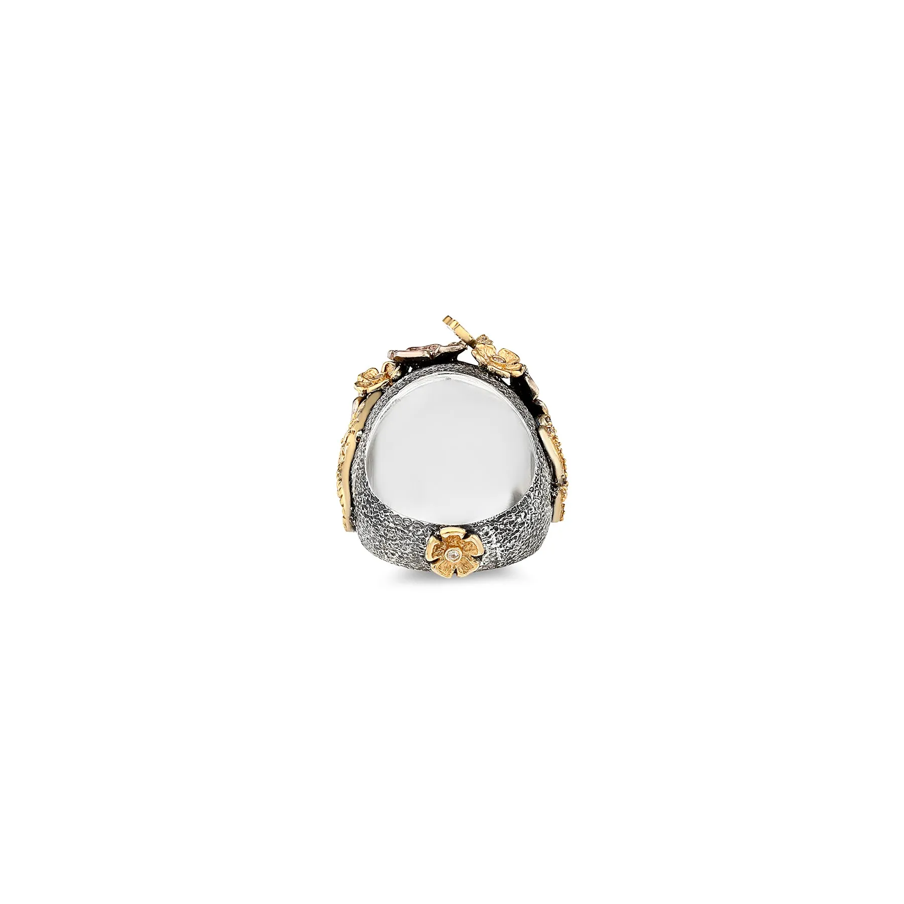 MYSTERY GARDEN AQUAMARINE STATEMENT RING