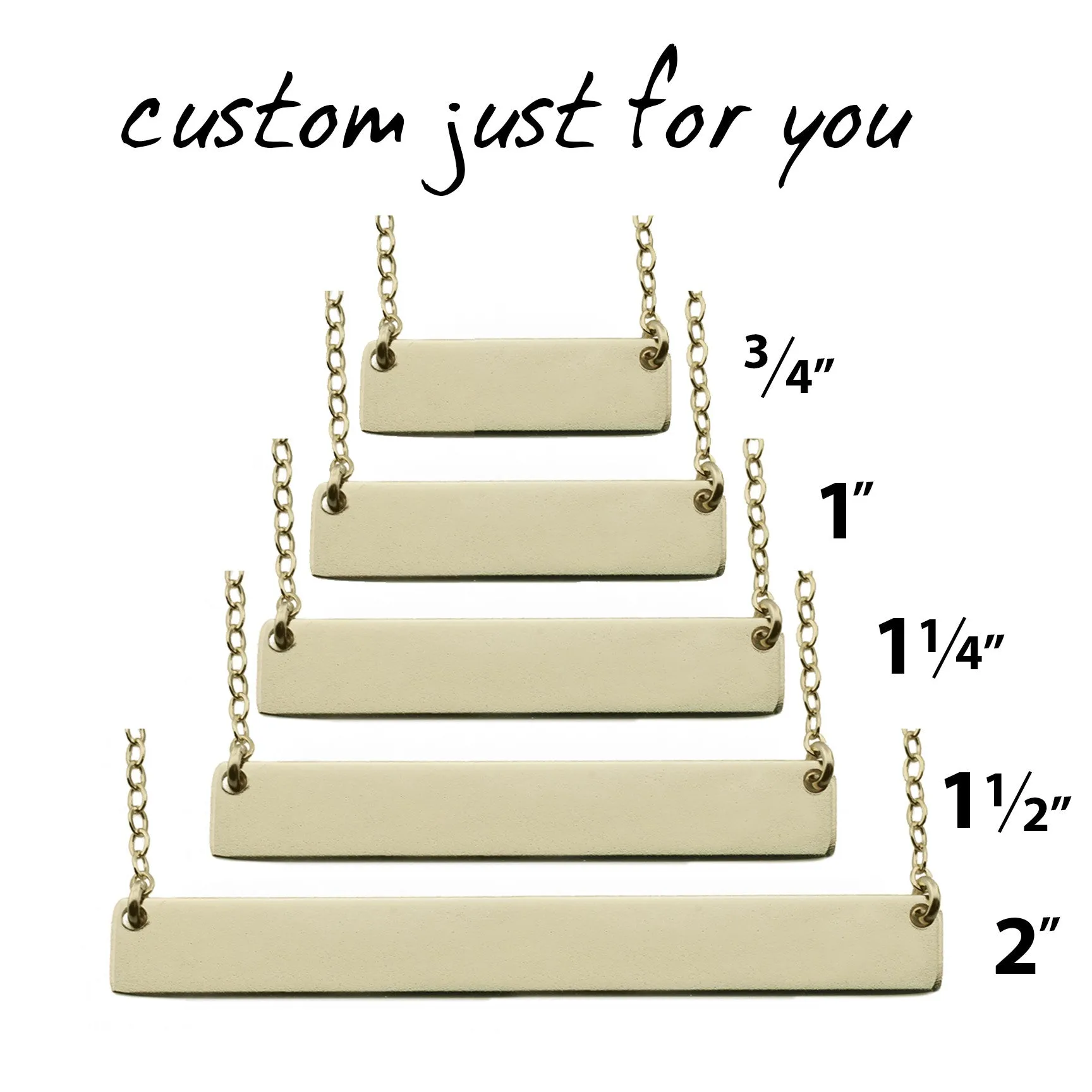 Name Plate Necklace Gold Custom Morse Code