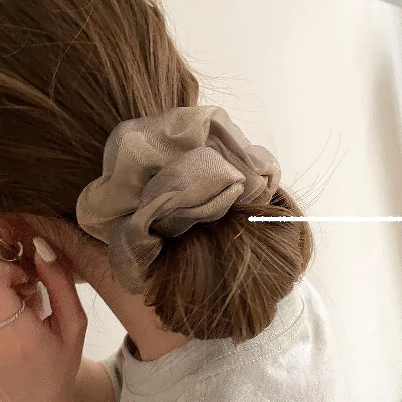 Net Yarn Scrunchies