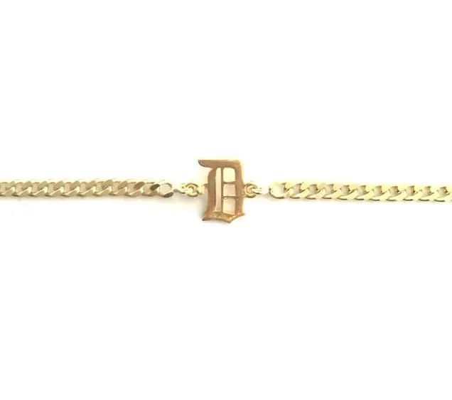 Old English Initial CURB CHOKER