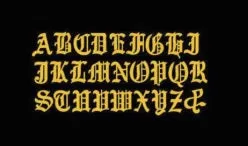 Old English Initial CURB CHOKER
