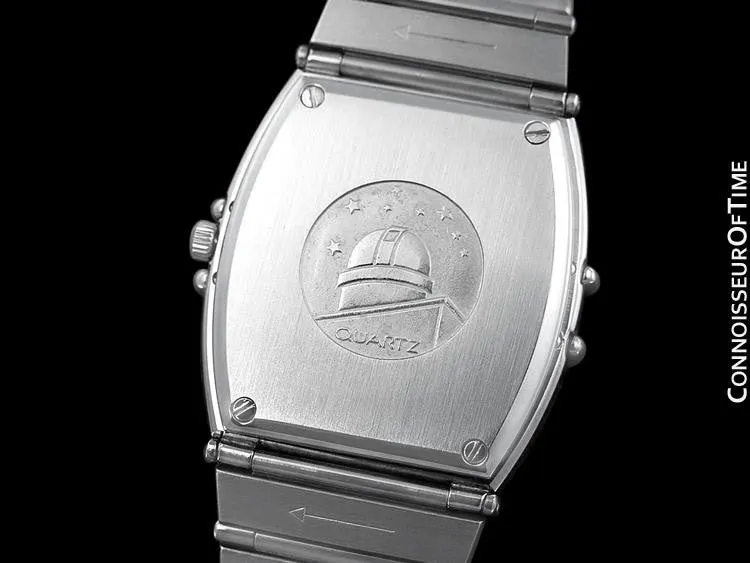 Omega Constellation Chronometer Mens Bracelet Watch, Quartz, Date- Brushed Stainless Steel