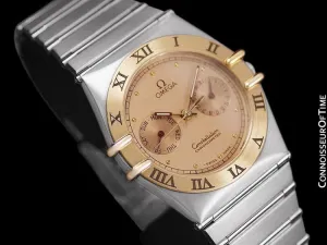Omega Constellation Mens 35mm, Quartz, Day-Date - Stainless Steel & 18K Gold