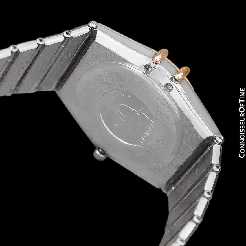 Omega Constellation Mens 35mm, Quartz, Day-Date - Stainless Steel & 18K Gold